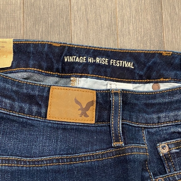 NWT American Eagle Outfitters Vintage Hi-Rise Festival Jean Shorts - Picture 6 of 9
